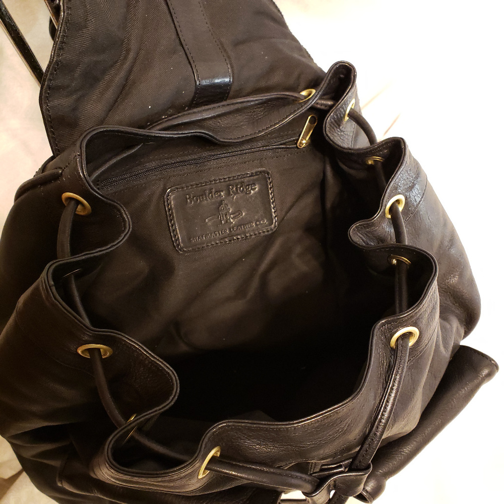 Boulder Ridge Smooth Leather Backpack - image 5